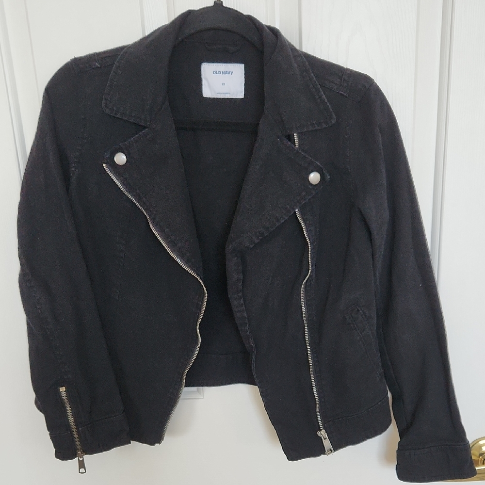 Old Navy Women's Black Denim Jacket